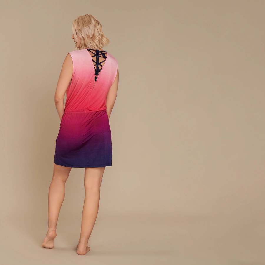 Madras, Pink gemustert, large
