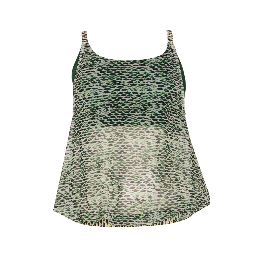 Masai, Vert avec motifs, large
