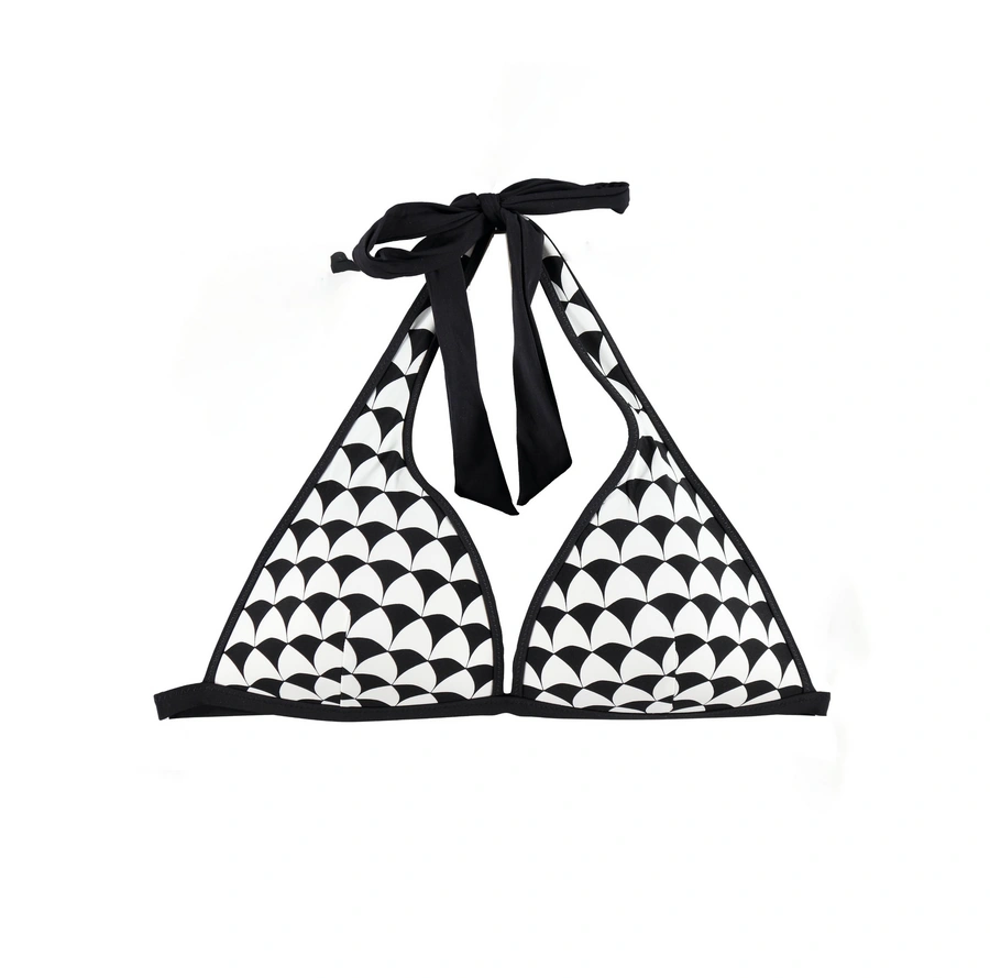 Summer In Cannes, Noir avec motif, large