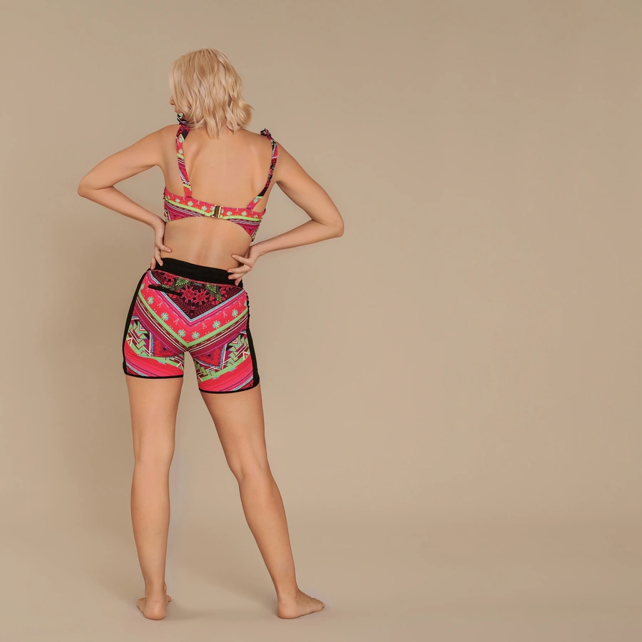 Malischenka, Pink avec motifs, large
