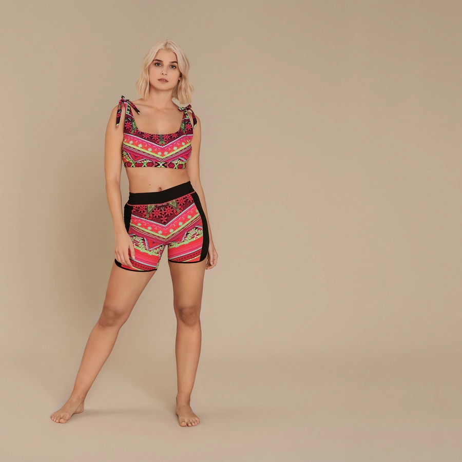 Malischenka, Pink avec motifs, large