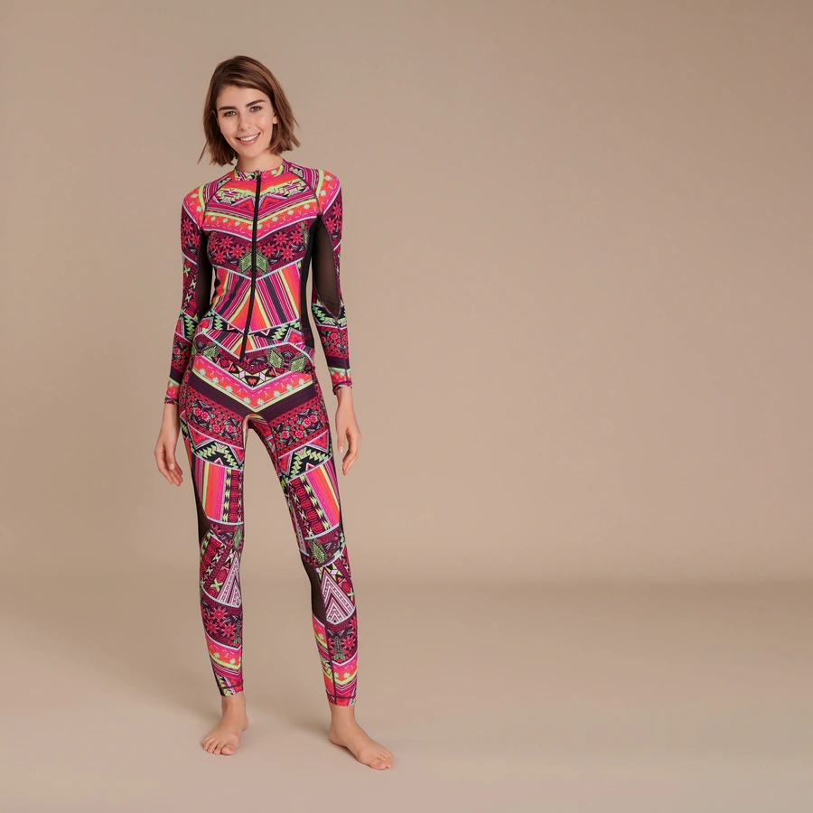 Malischenka, Pink avec motifs, large