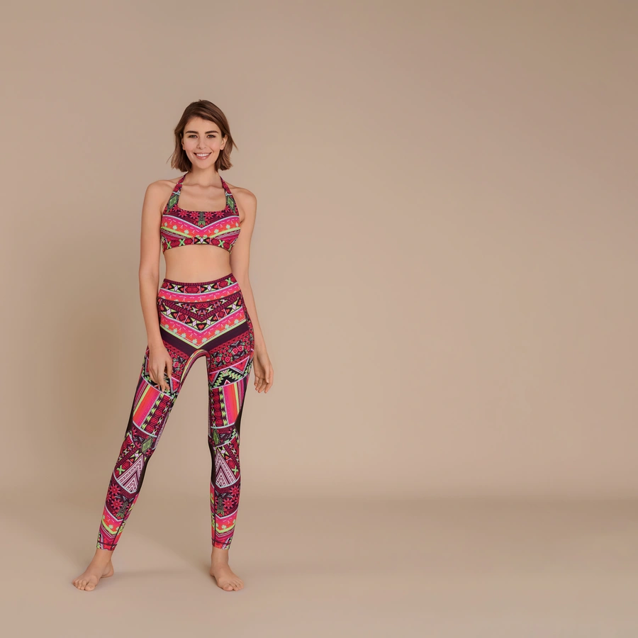 Malischenka, Pink avec motifs, large