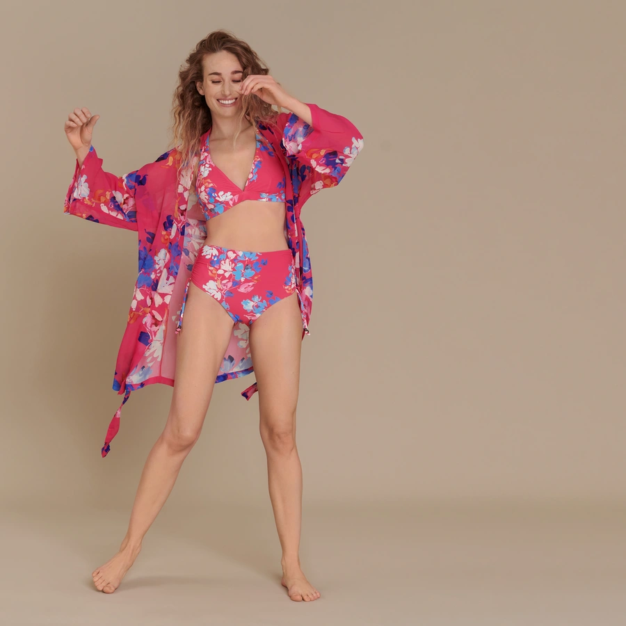 Maringa, Pink avec motifs, large
