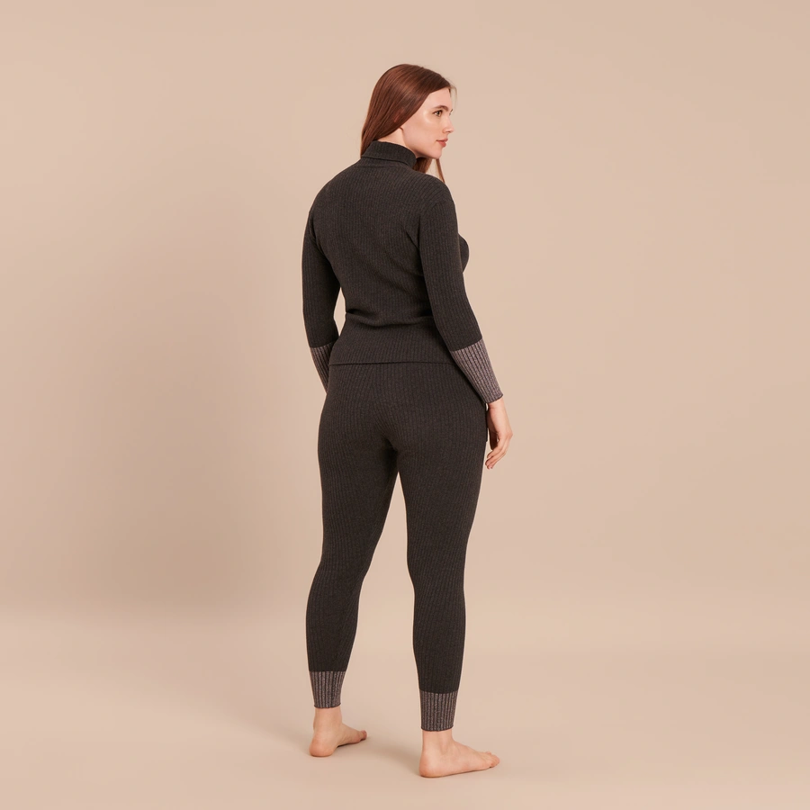 Naida, Gris avec motifs, large