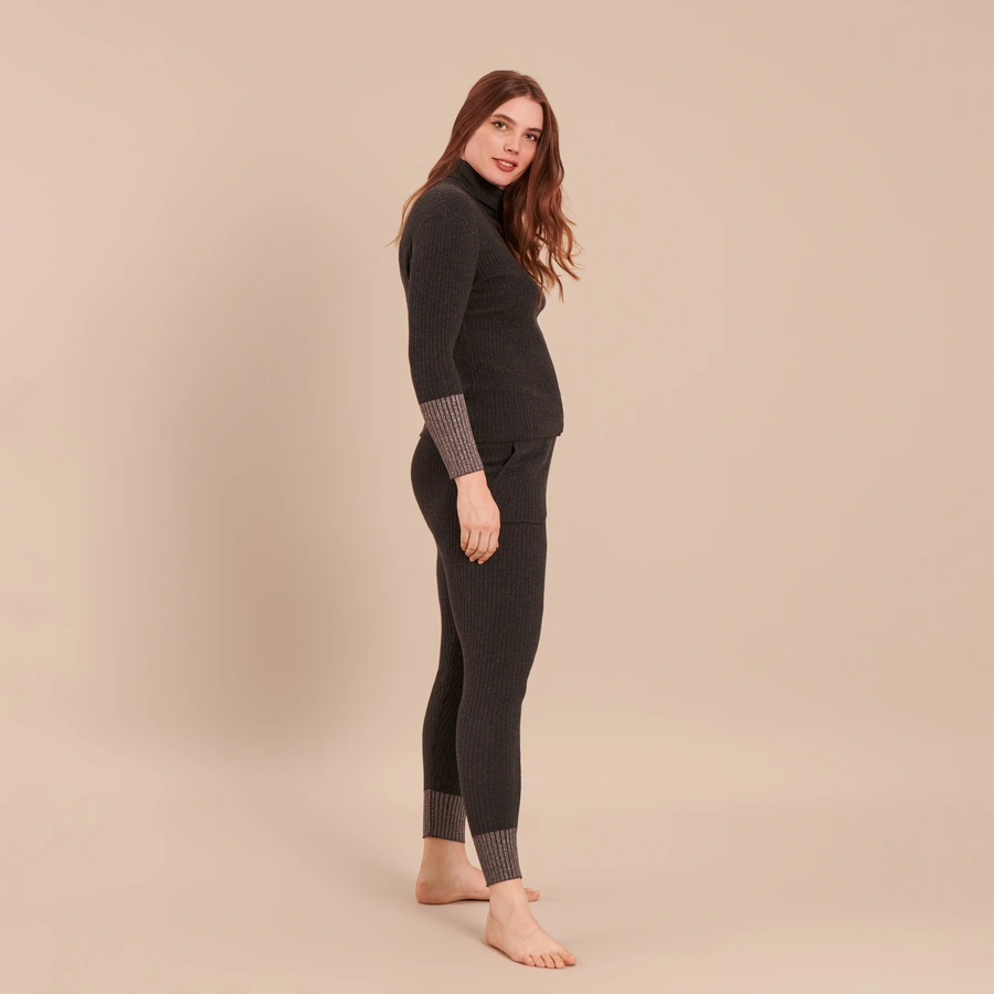 Naida, Gris avec motifs, large