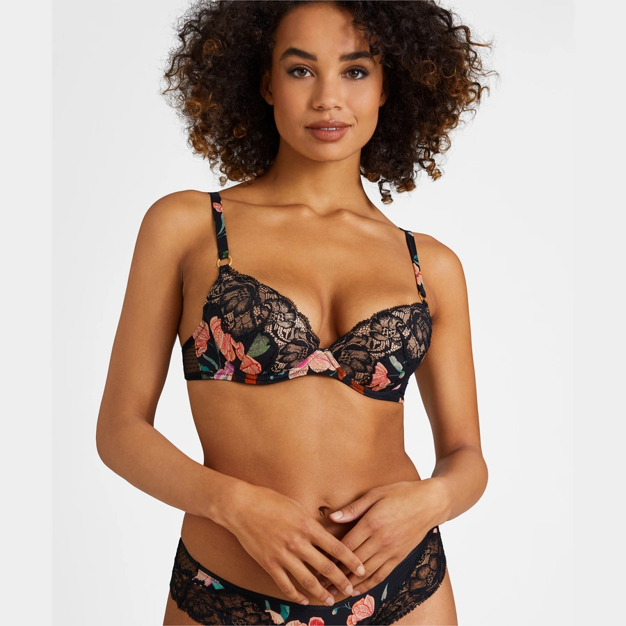 Sweet Folk, Noir avec motif, large