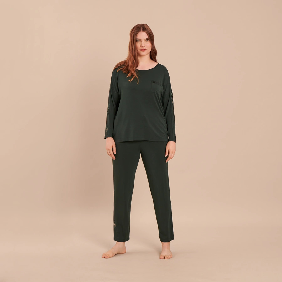 Norma, Verde con motivo, large