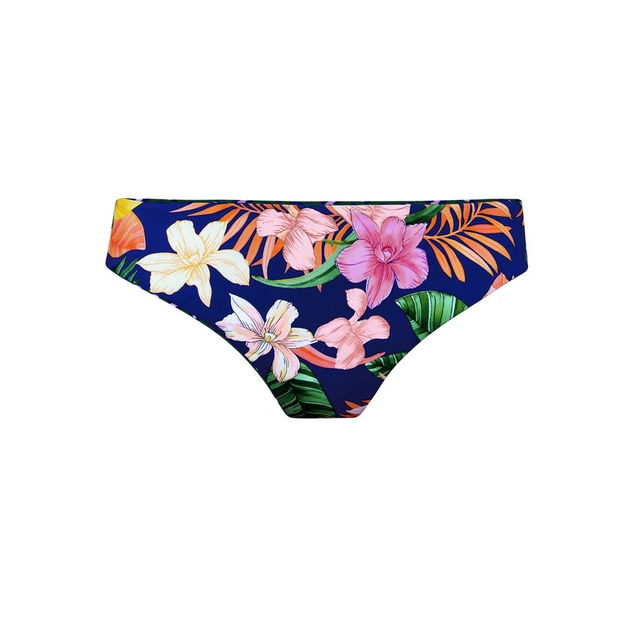 Tropical Sunset, Vert foncé avec motifs, large