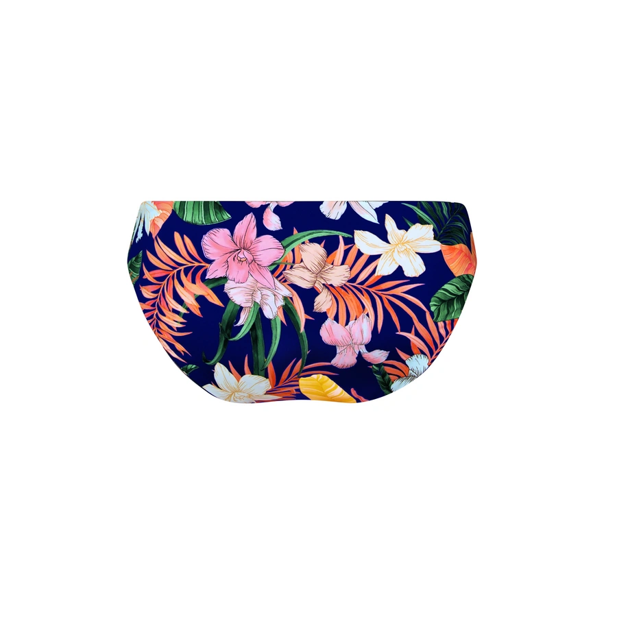 Tropical Sunset, Vert foncé avec motifs, large