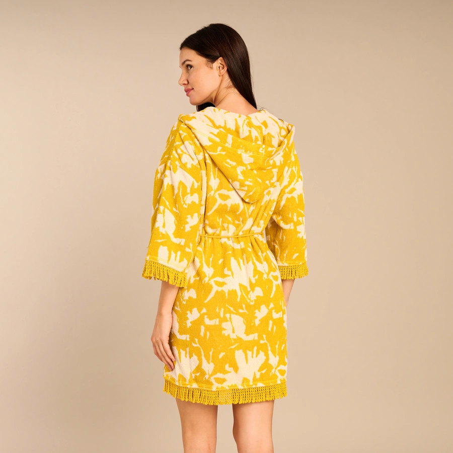 Oana, Jaune avec motifs, large