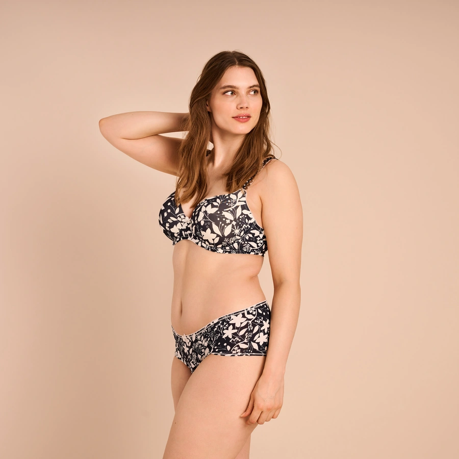 Antje, Blau gemustert, large