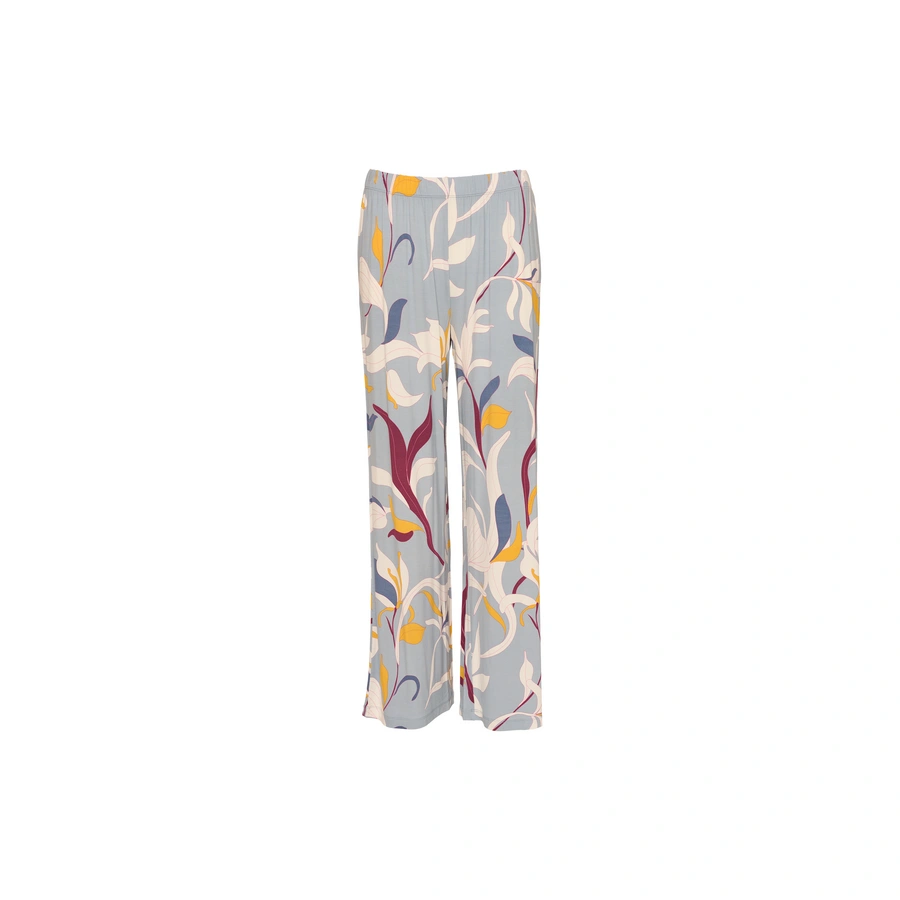 Riona, Bleu avec motifs, large