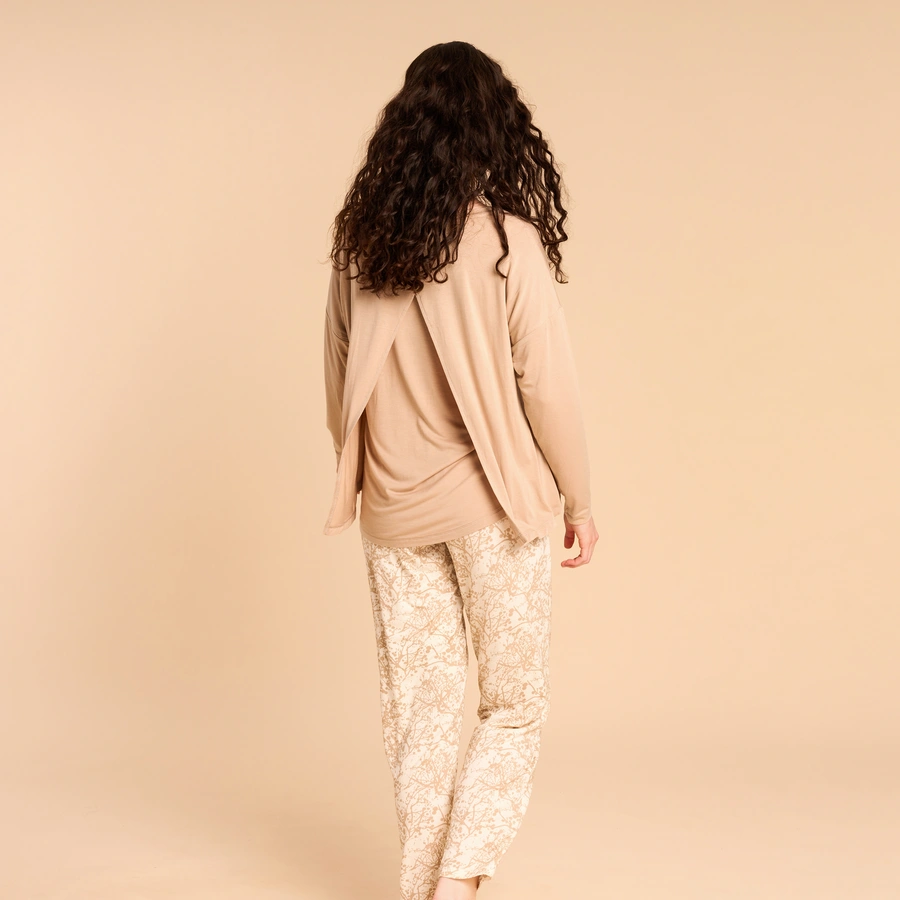 Rimona, Beige avec motifs, large