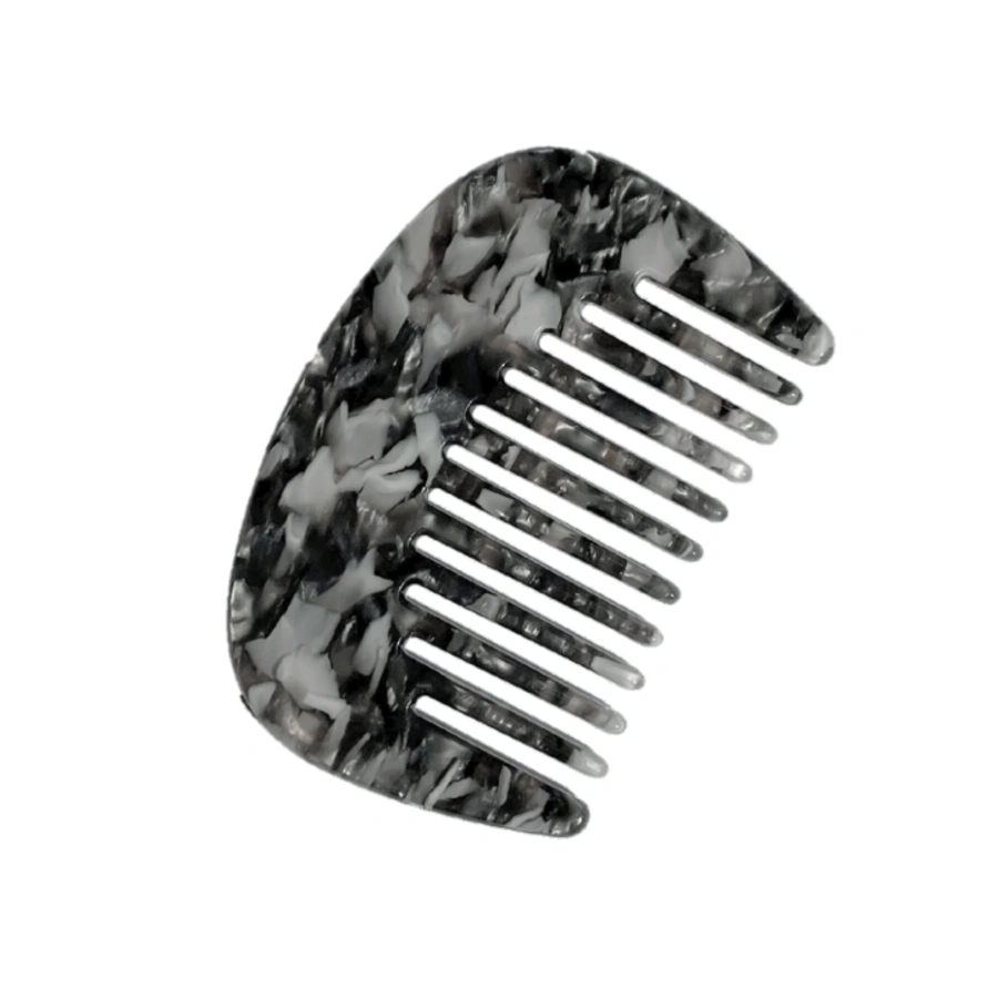 Hair Comb, Schwarz gemustert, large