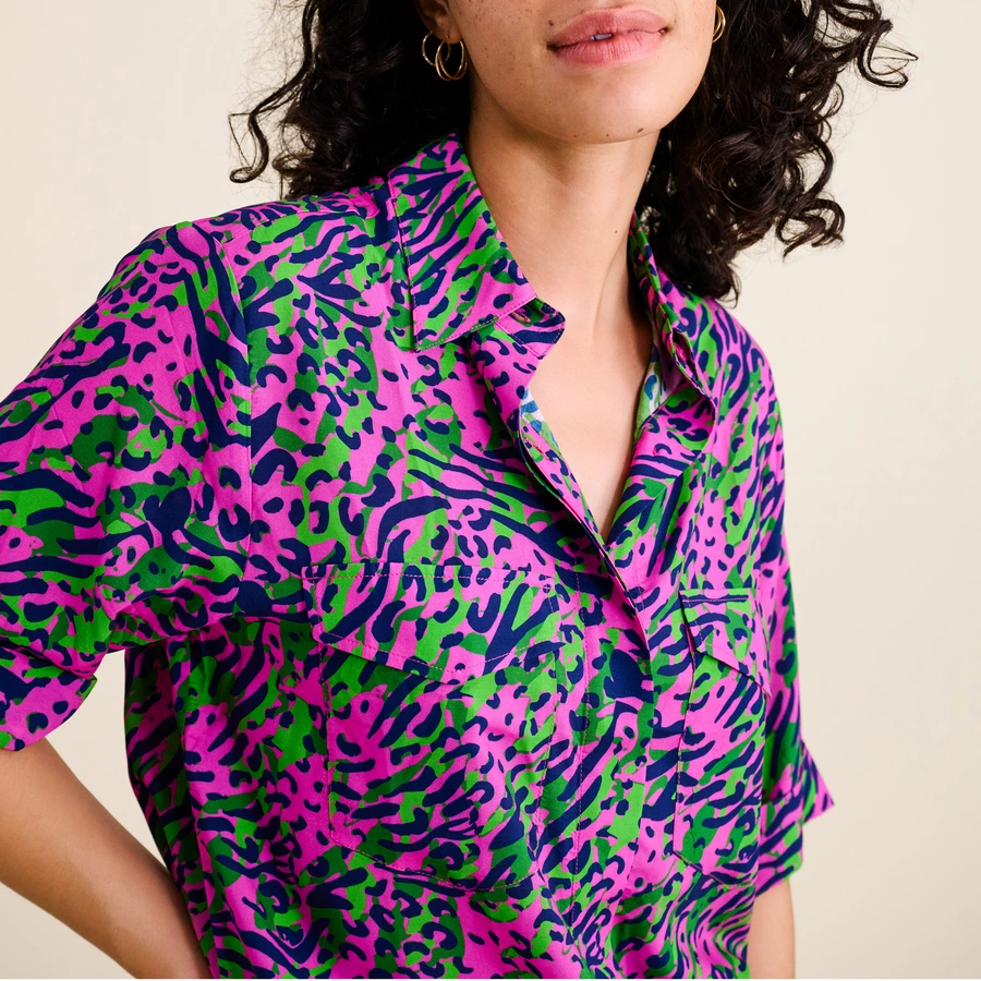 Amalfia, Pink gemustert, large