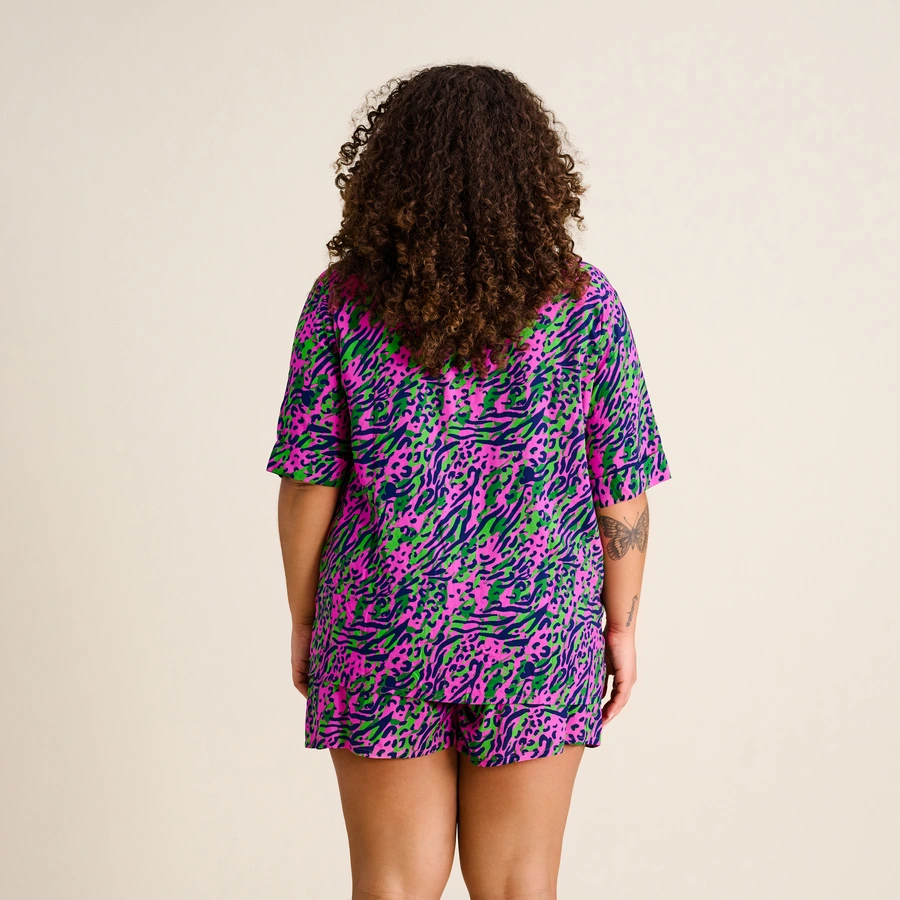 Amalfia, Pink gemustert, large