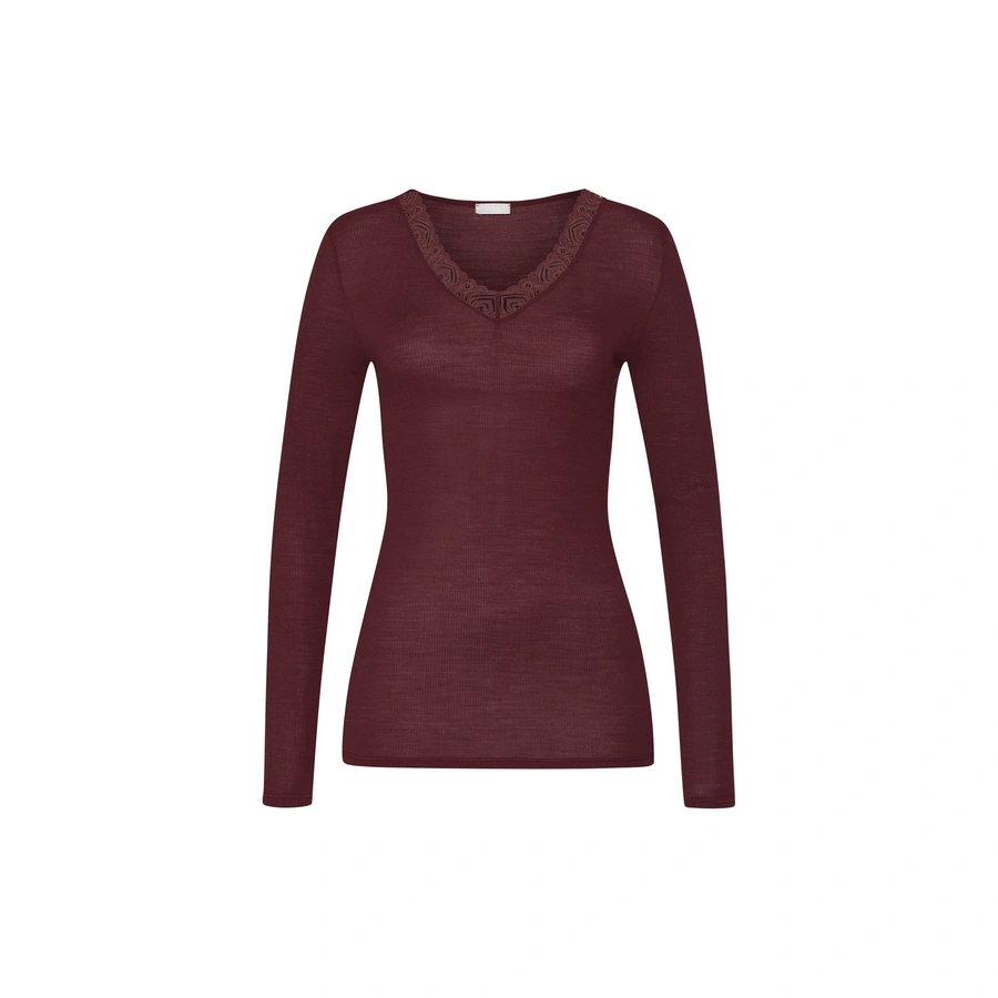 Woolen Lace, Bordeaux, large
