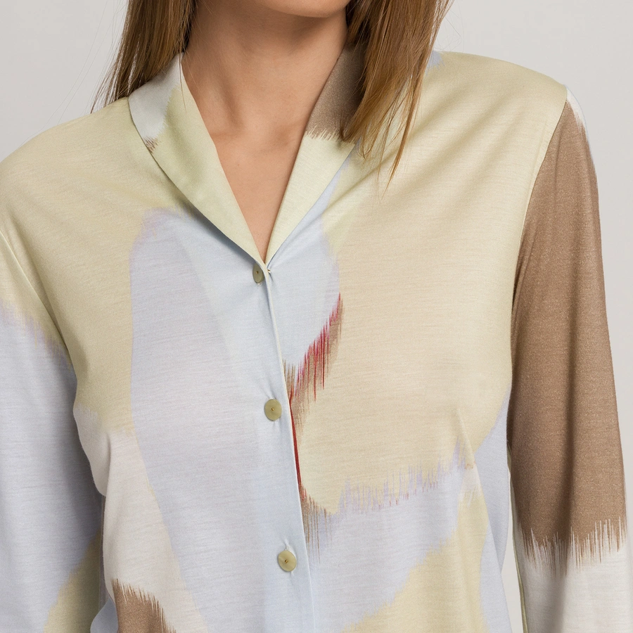 Olivia, Marron avec motifs, large
