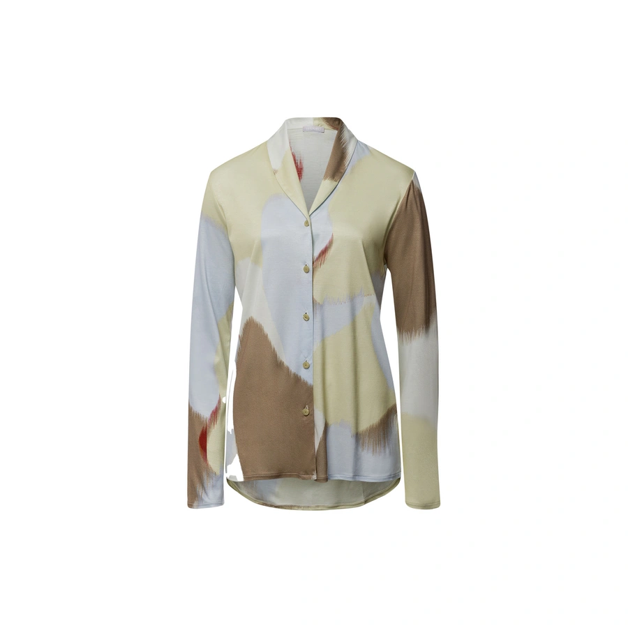 Olivia, Marron avec motifs, large
