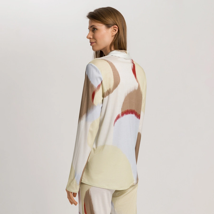 Olivia, Marron avec motifs, large