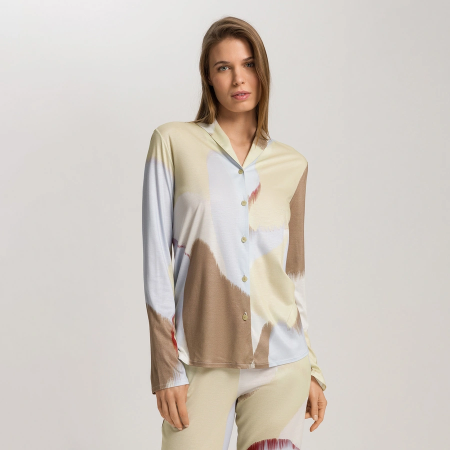 Olivia, Marron avec motifs, large