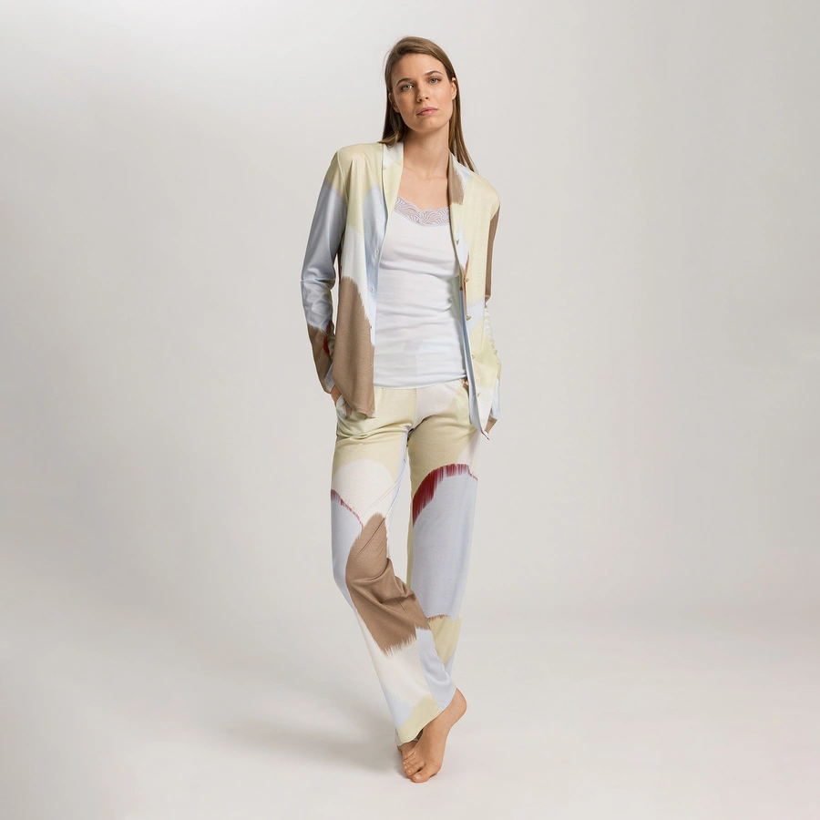 Olivia, Marron avec motifs, large