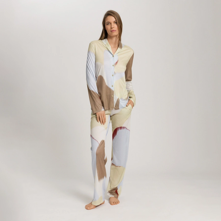 Olivia, Marron avec motifs, large