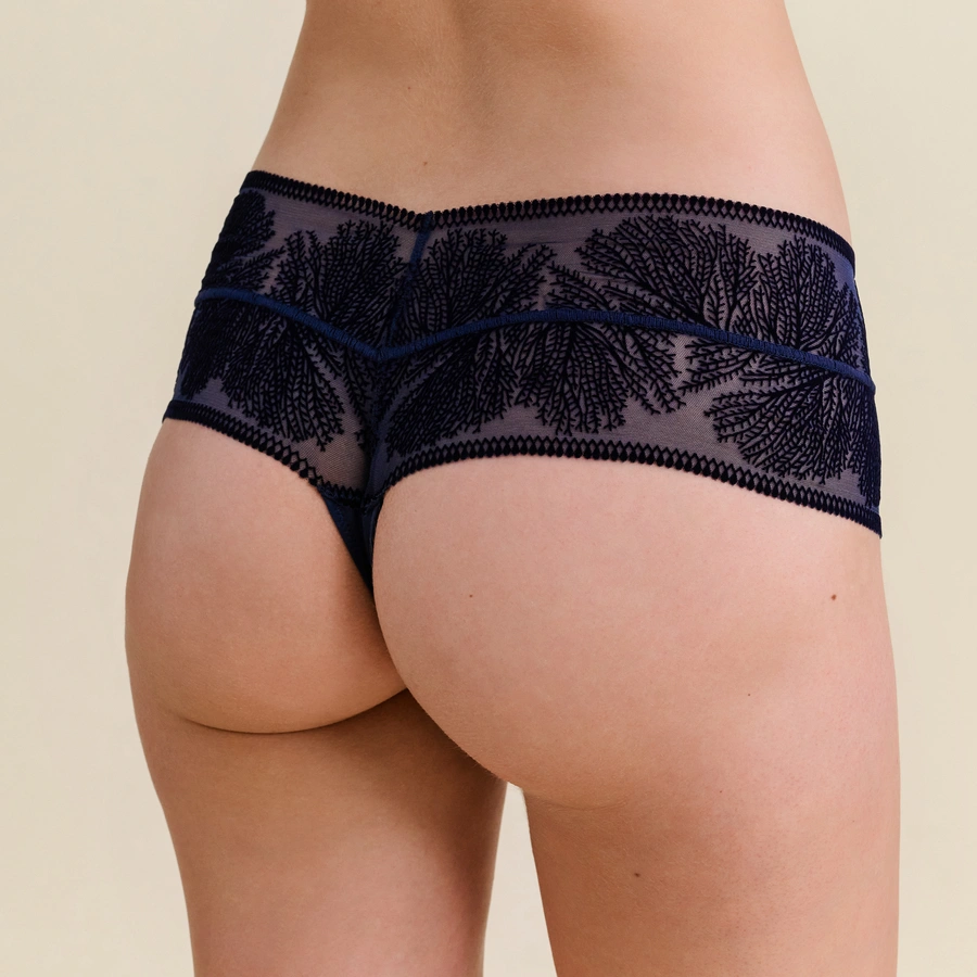 Belva, Bleu foncé, large