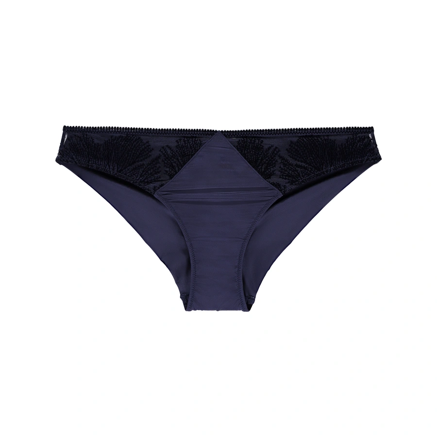 Belva, Bleu foncé, large