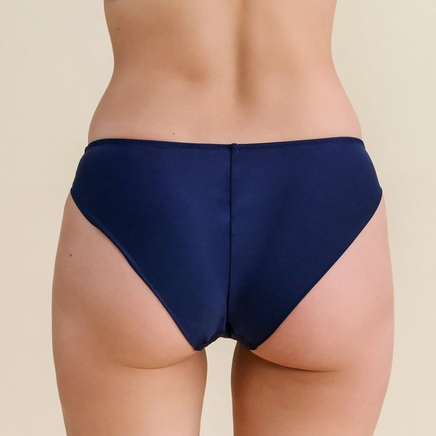 Belva, Bleu foncé, large