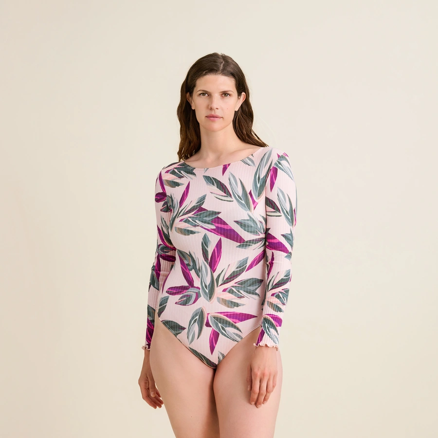 Benina, Rose avec motifs, large