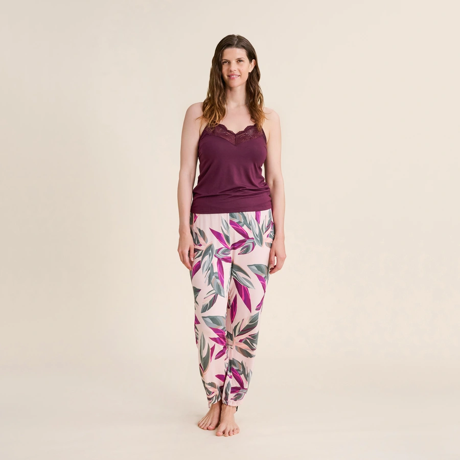 Benina, Rose avec motifs, large