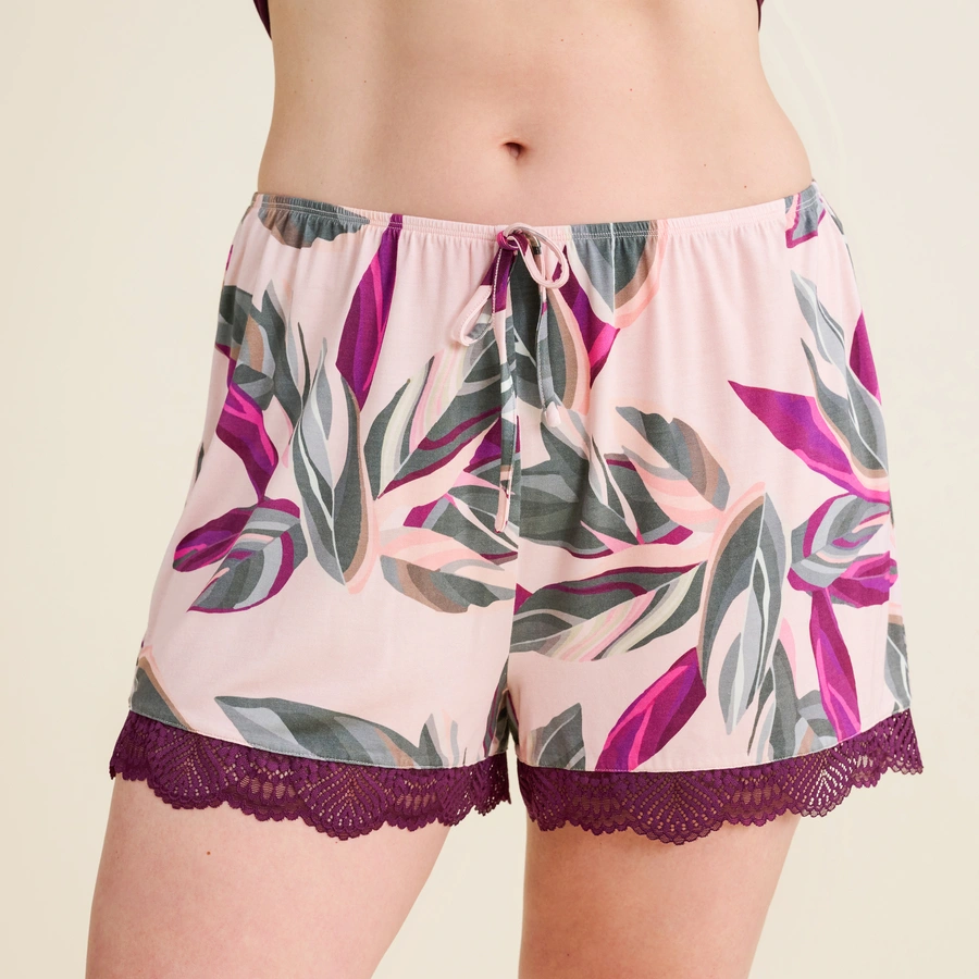 Benina, Rose avec motifs, large