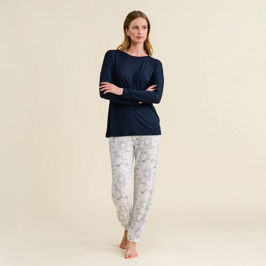 Bahira, Bleu foncé, large