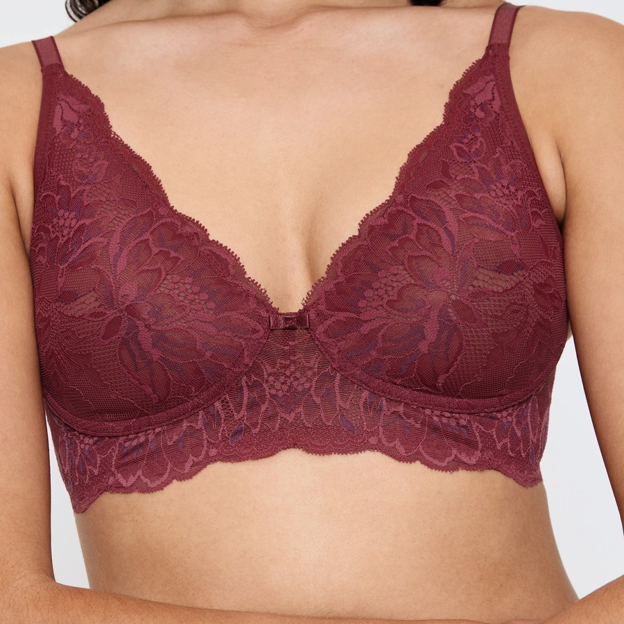 Amourette Charm, Rouge avec motifs, large