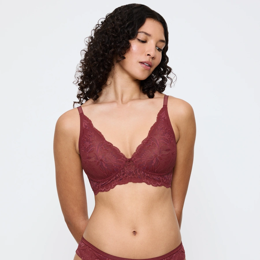 Amourette Charm, Rouge avec motifs, large