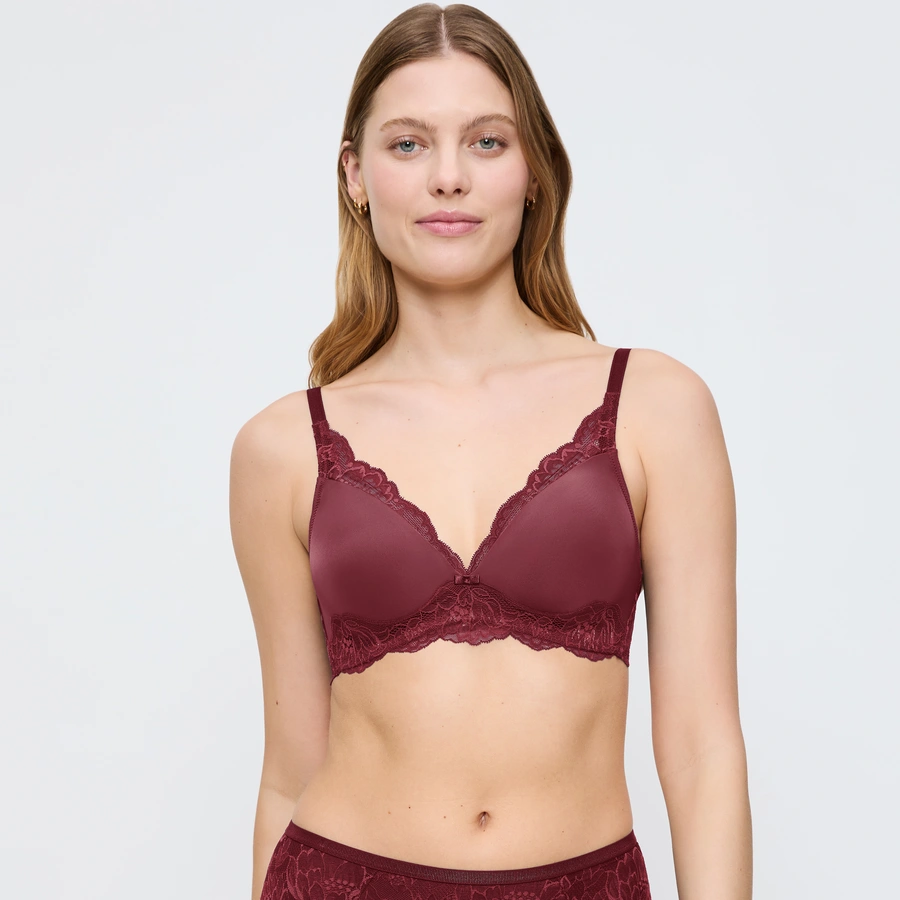 Amourette Charm, Rouge avec motifs, large