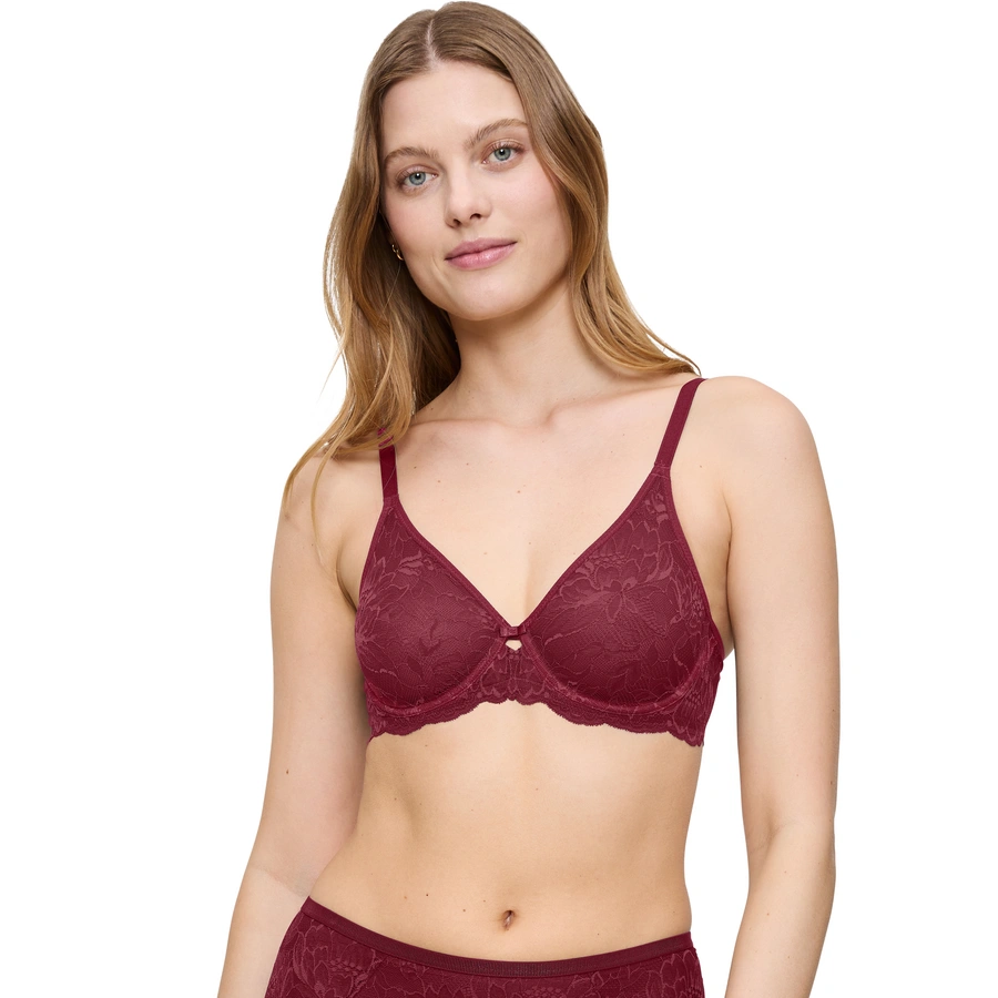 Amourette Charm, Rouge avec motifs, large