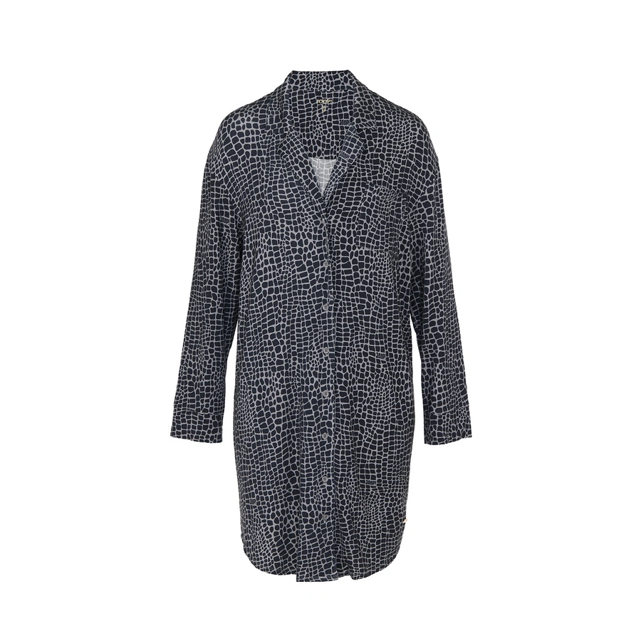 Luxe, Noir avec motif, large