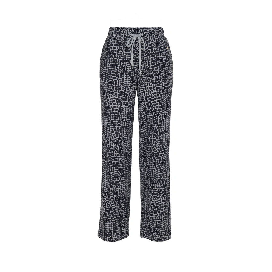 Luxe, Noir avec motif, large