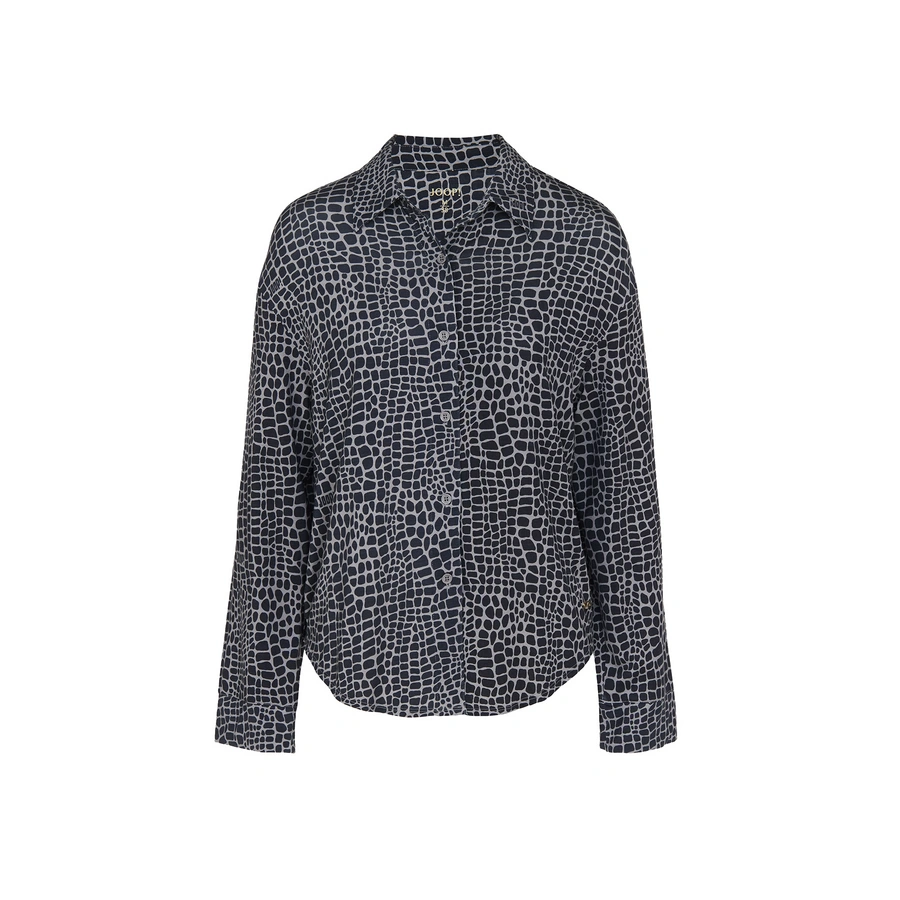 Luxe, Noir avec motif, large