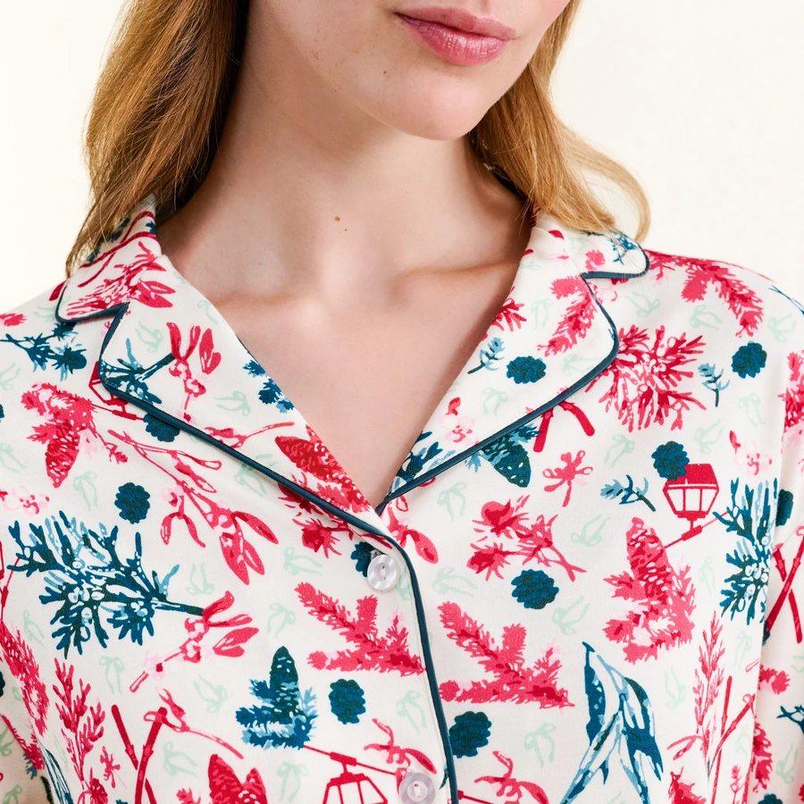 Beeja, Snow white/undyed AOP, large