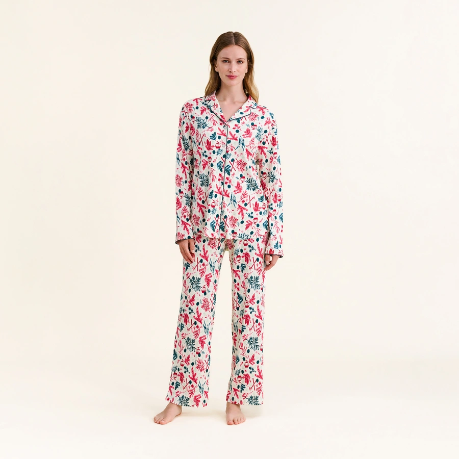 Beeja, Snow white/undyed AOP, large