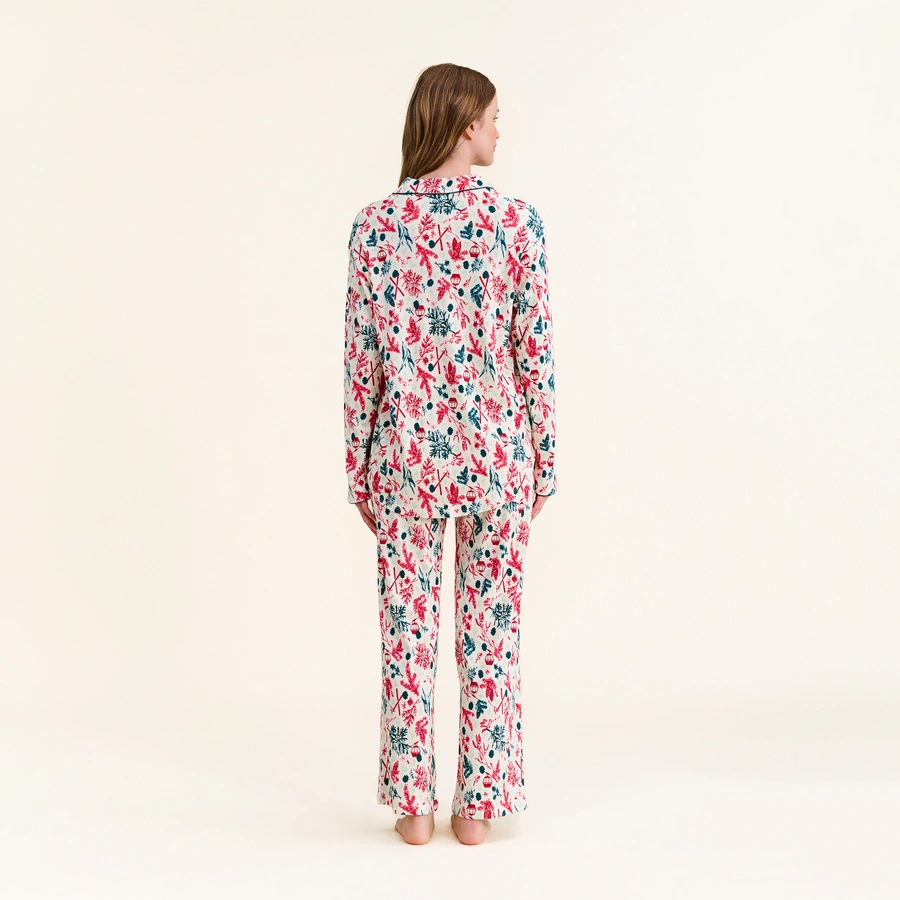 Beeja, Snow white/undyed AOP, large