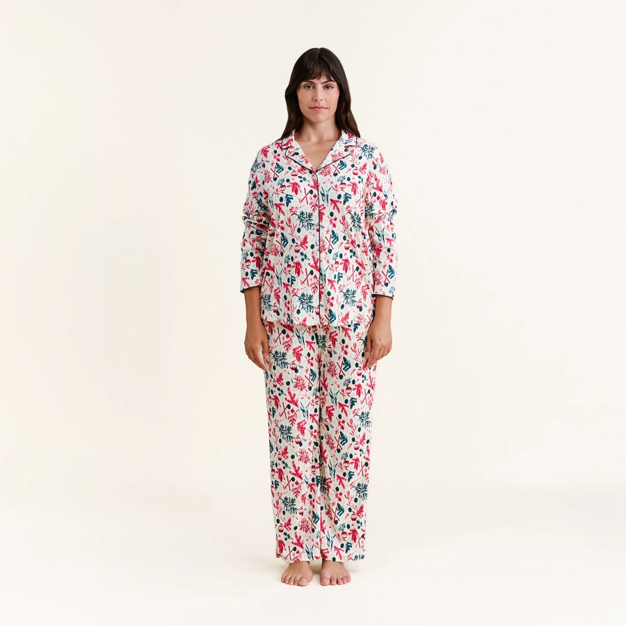 Beeja, Snow white/undyed AOP, large