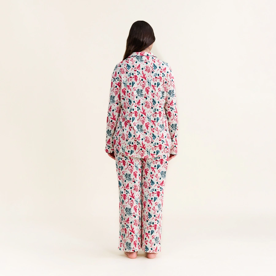 Beeja, Snow white/undyed AOP, large