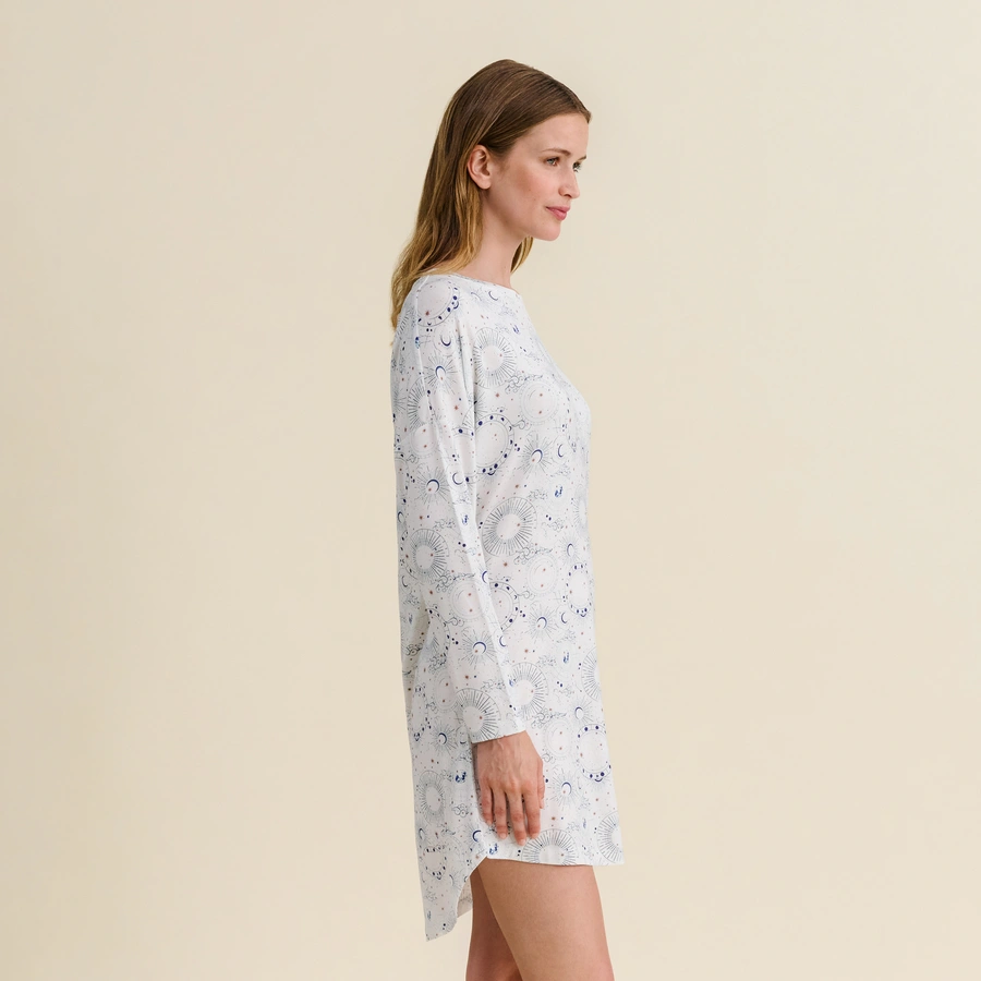 Bahira, Snow white/undyed AOP, large