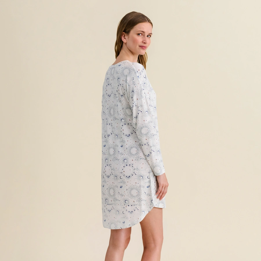 Bahira, Snow white/undyed AOP, large