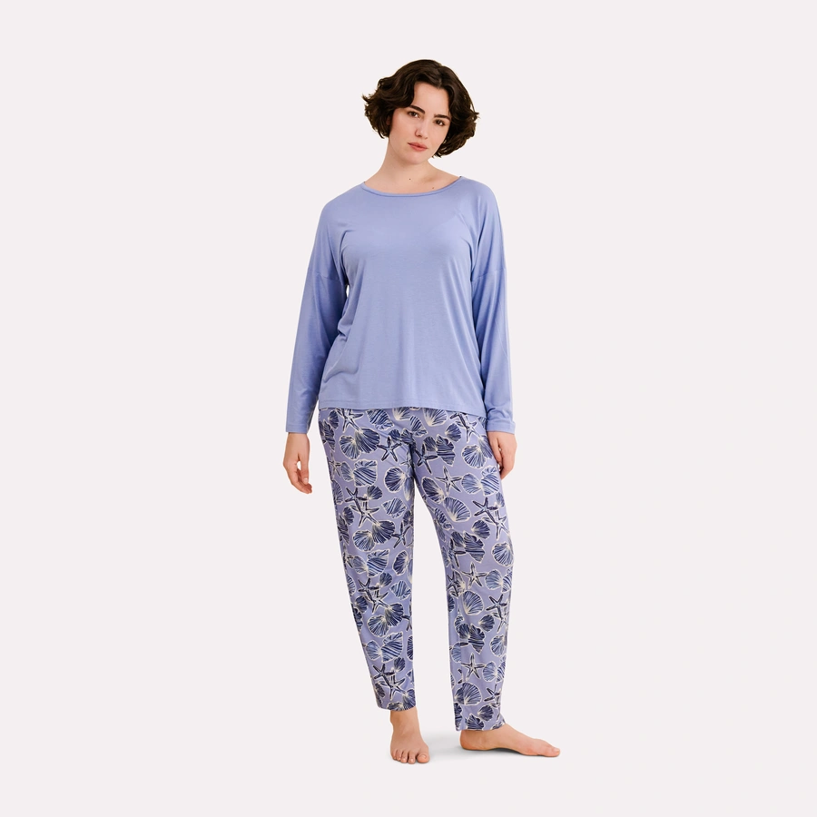 Carol, Bel air blue AOP, large